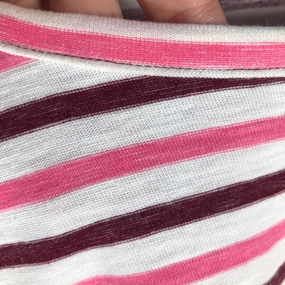 Talbots Tonal Stripe Side Panel Pullover Top LP - Picture 7 of 15